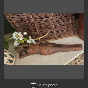 Naked Lady Nutcracker Doll, Carved Wooden Sculpture